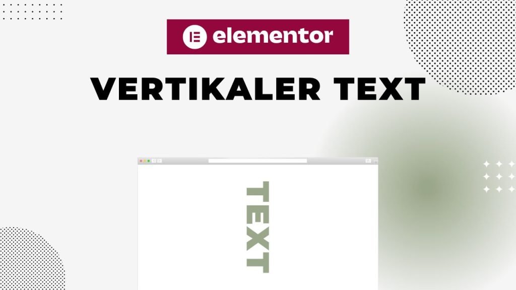 Wie man vertikalen Text in Elementor erstellt